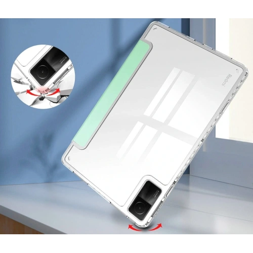 Etui Bizon Case Tab Clear Satin do Xiaomi Redmi Pad 10.6 2022 miętowe