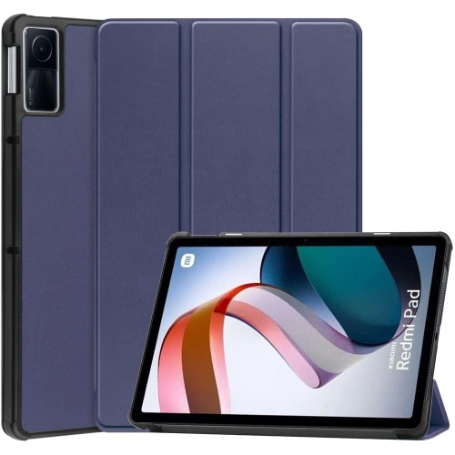 Etui Bizon Case Tab Croc do Xiaomi Redmi Pad 10.6 2022 granatowe