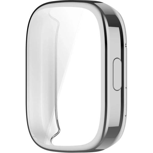 Etui z osłoną ekranu Bizon Case Watch Felipe do Xiaomi Redmi Watch 3 srebrne