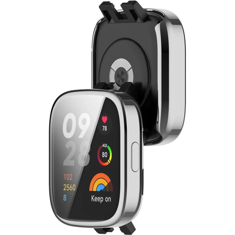 Hurtownia GSM - Etui z osłoną ekranu Bizon Case Watch Felipe do Xiaomi Redmi Watch 3 srebrne - BIZ2353 - {ean13} - Hurt