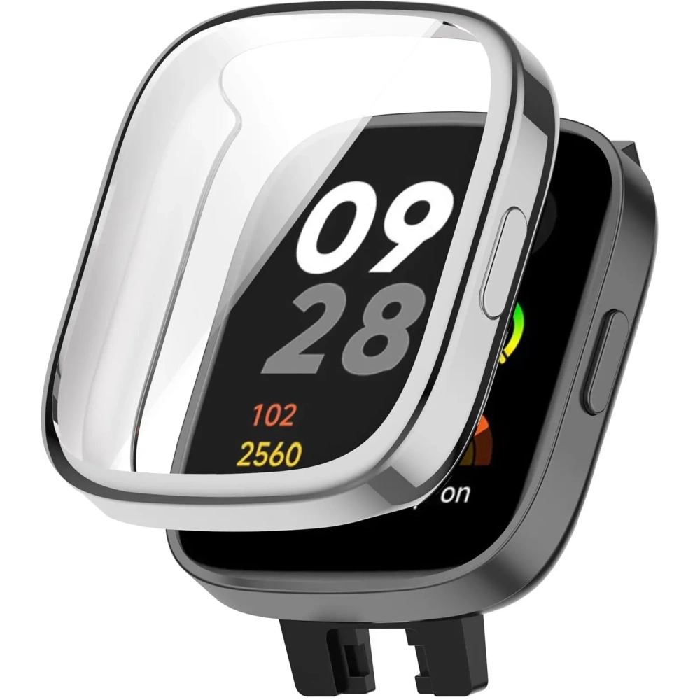 Hurtownia GSM - Etui z osłoną ekranu Bizon Case Watch Felipe do Xiaomi Redmi Watch 3 srebrne - BIZ2353 - {ean13} - Hurt