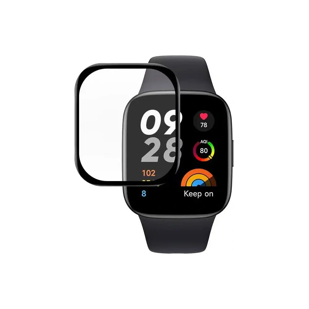 Hurtownia GSM - Szkło hybrydowe Bizon Glass Edge Hybrid do Xiaomi Redmi Watch 3 czarne - BIZ2354 - {ean13} - Hurt