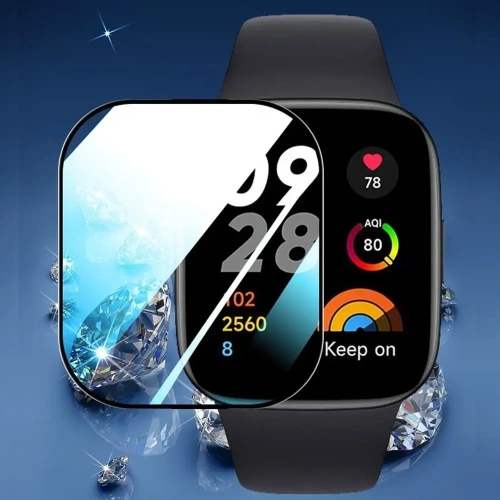 Szkło hybrydowe Bizon Glass Edge Hybrid do Xiaomi Redmi Watch 3 czarne