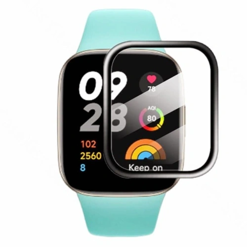 Szkło hybrydowe Bizon Glass Edge Hybrid do Xiaomi Redmi Watch 3 czarne