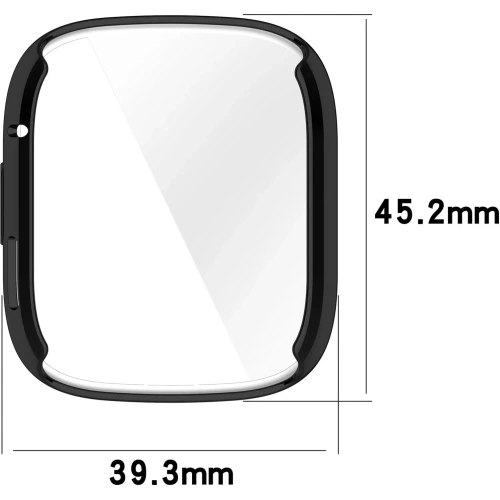 Etui z osłoną ekranu Bizon Case Watch Felipe do Xiaomi Redmi Watch 3 czarne