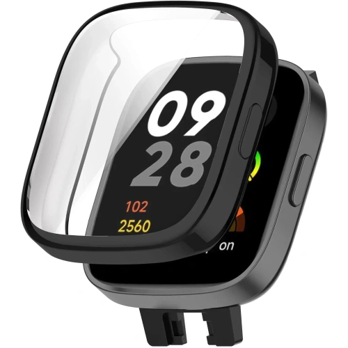 Etui z osłoną ekranu Bizon Case Watch Felipe do Xiaomi Redmi Watch 3 czarne