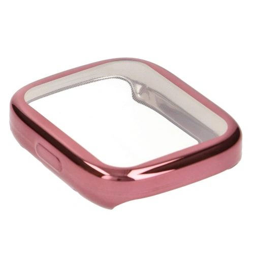 Etui z osłoną ekranu Bizon Case Watch Felipe do Xiaomi Redmi Watch 3 różowe