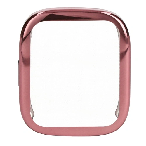 Etui z osłoną ekranu Bizon Case Watch Felipe do Xiaomi Redmi Watch 3 różowe