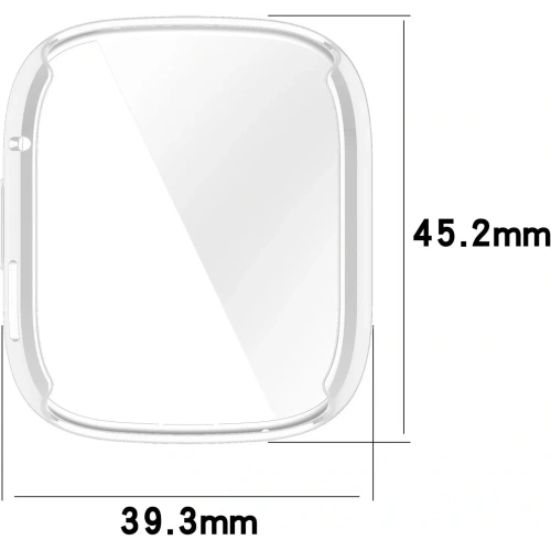 Etui z osłoną ekranu Bizon Case Watch Felipe do Xiaomi Redmi Watch 3 przezroczyste