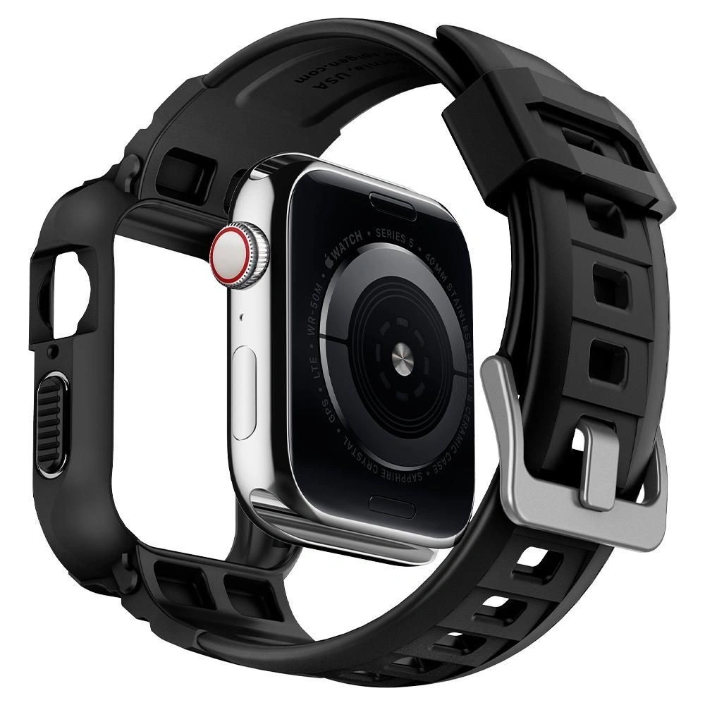 Hurtownia GSM - Spigen Rugged Armor Pro Apple Watch 4/5/6/7/SE 40/41mm Schwarz - SPN1045BLK - {ean13} - Hurt