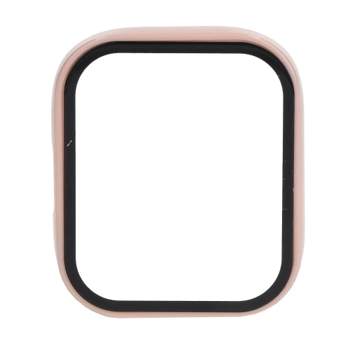 Etui Bizon Case+Glass Set do Xiaomi Redmi Watch 3 różowe