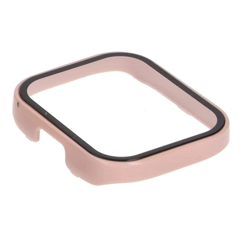 Etui Bizon Case+Glass Set do Xiaomi Redmi Watch 3 różowe