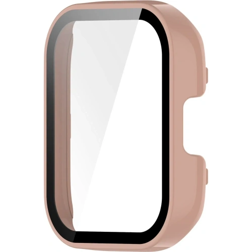 Etui Bizon Case+Glass Set do Xiaomi Redmi Watch 3 różowe