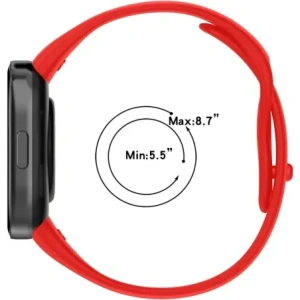 Hurtownia GSM - Pasek Bizon Strap Watch Dots do Xiaomi Redmi Watch 3 červený - BIZ2364 - {ean13} - Hurt