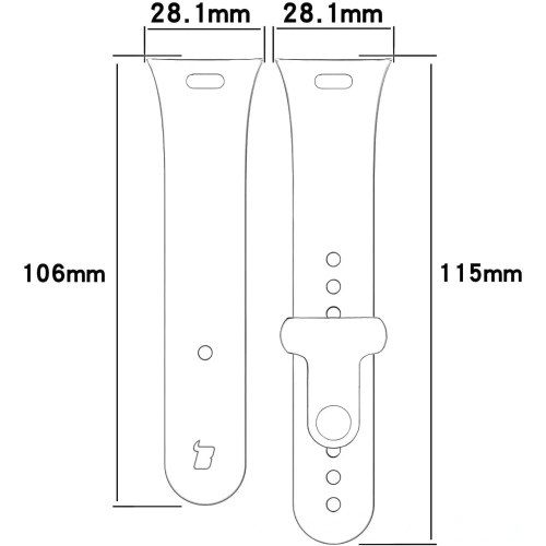Pasek Bizon Strap Watch Nessy do Xiaomi Redmi Watch 3 czarny