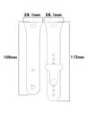 Wholesale Bizon Strap Watch Nessy Xiaomi Redmi Watch 3 black - BIZ2365 - {ean13} - Hurt