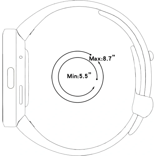 Pasek Bizon Strap Watch Nessy do Xiaomi Redmi Watch 3 czarny