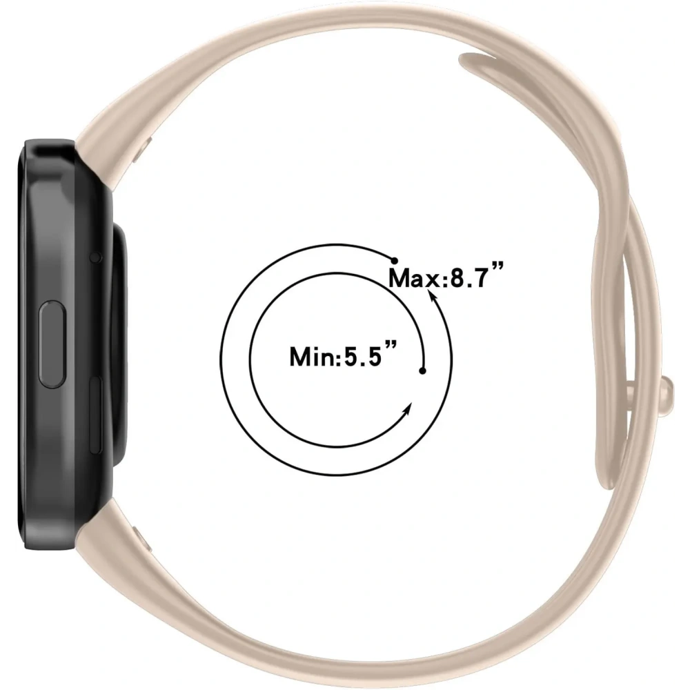 Wholesale Bizon Strap Watch Dots Xiaomi Redmi Watch 3 beige - BIZ2366 - {ean13} - Hurt