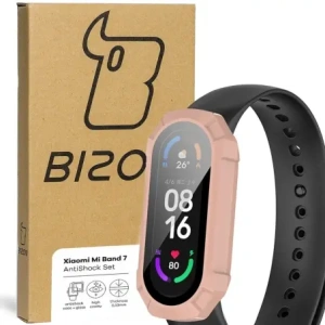 Hurtownia GSM - Bizon Case AntiShock Set Xiaomi Mi Band 7 roz deschis - BIZ2367 - {ean13} - Hurt