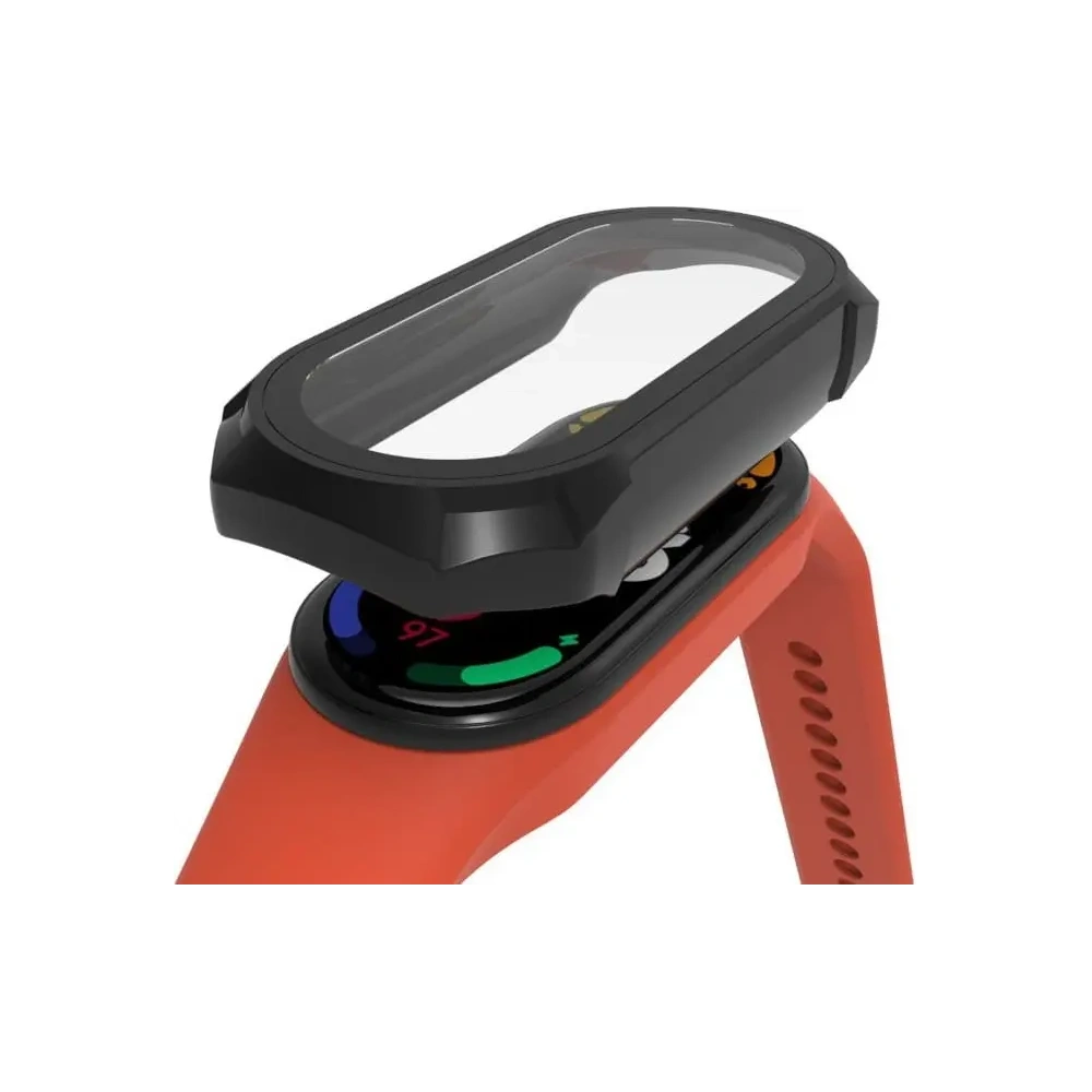 Hurtownia GSM - Set de protecție AntiShock Bizon Xiaomi Mi Band 7 negru - BIZ2369 - {ean13} - Hurt