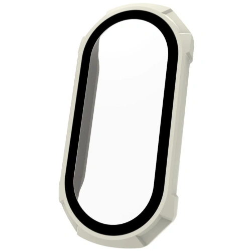 Etui ze szkłem Bizon Case AntiShock Set Xiaomi Mi Band 7 białe