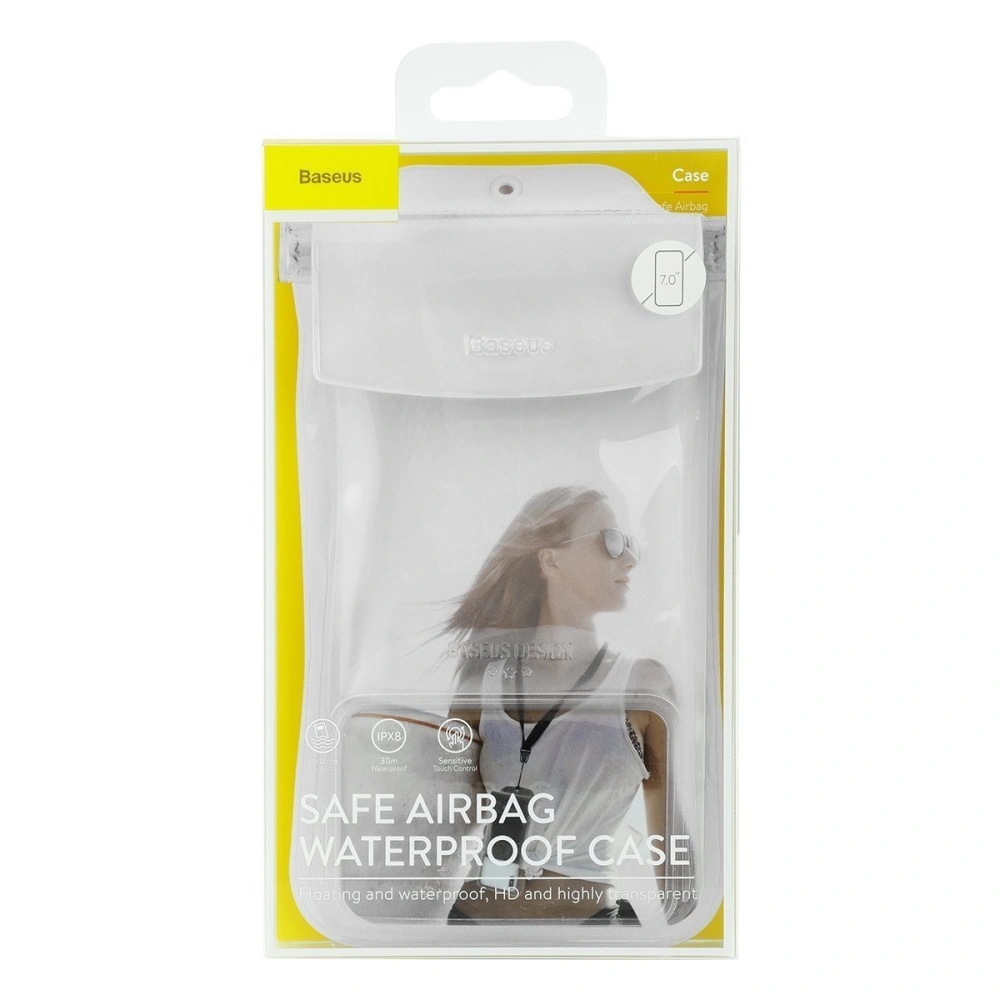 Hurtownia GSM - Universelle wasserdichte Hülle Baseus Safe Airbag für Smartphones (weiß) - BSU1346WHT - {ean13} - Hurt