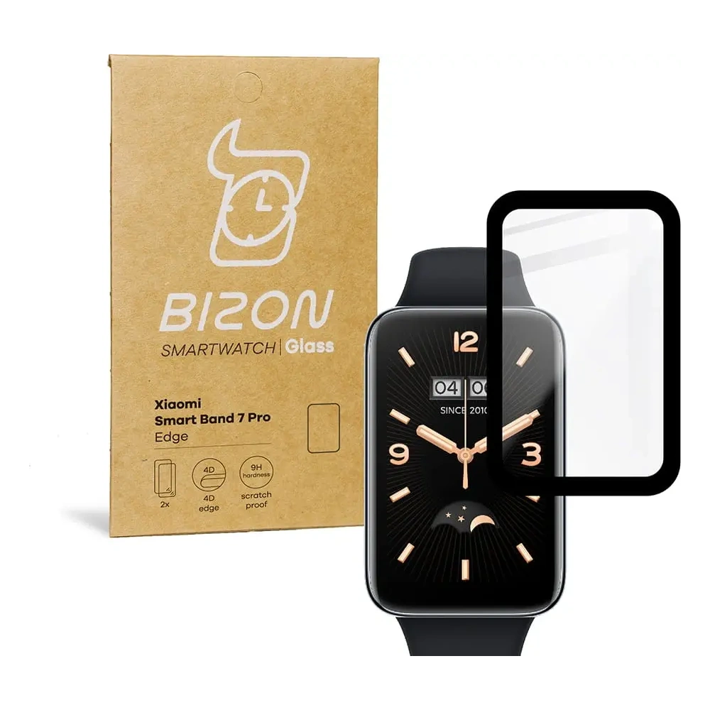 Hurtownia GSM - Szkło hartowane Bizon Glass Edge do Xiaomi Smart Band 7 Pro czarne - BIZ2371 - {ean13} - Hurt