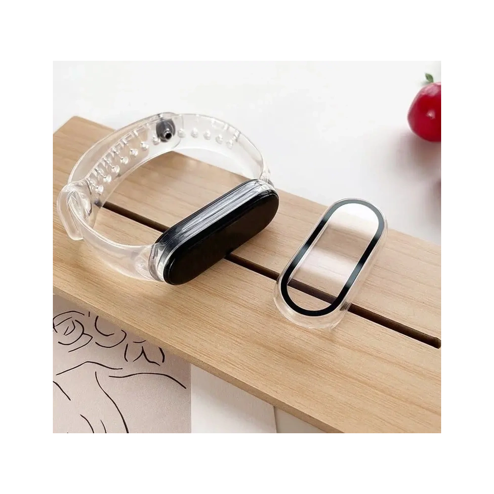 Wholesale Bizon Case Case + Glass Set Xiaomi Mi Band 7 clear - BIZ2372 - {ean13} - Hurt