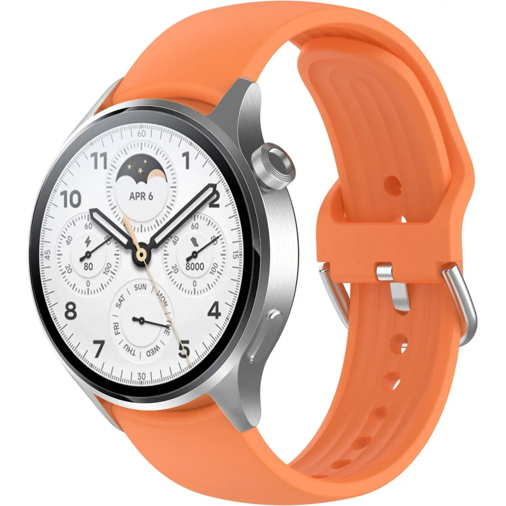 Hurtownia GSM - Ceas cu curea din silicon Bizon Pro Xiaomi Watch S1 Pro portocalie - BIZ2376 - {ean13} - Hurt