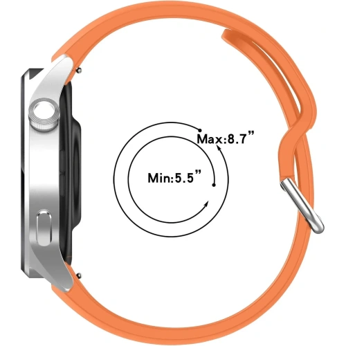 Pasek Bizon Strap Watch Silicone Pro do Xiaomi Watch S1 Pro pomarańczowy