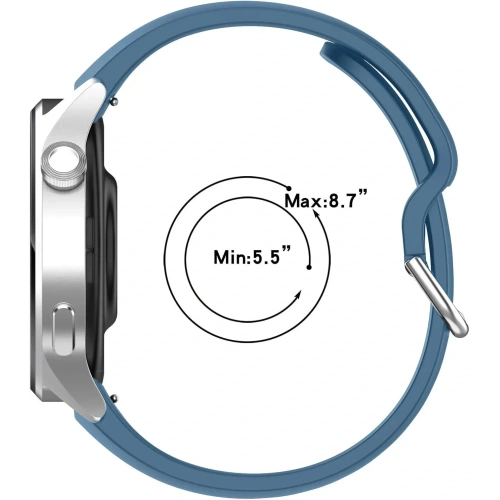 Pasek Bizon Strap Watch Silicone Pro do Xiaomi Watch S1 Pro ciemnoniebieski