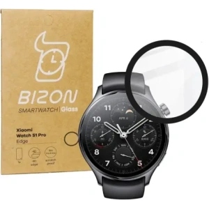 Wholesale Bizon Glass Watch Edge Hybrid Xiaomi Watch S1 Pro black - BIZ2380 - {ean13} - Hurt