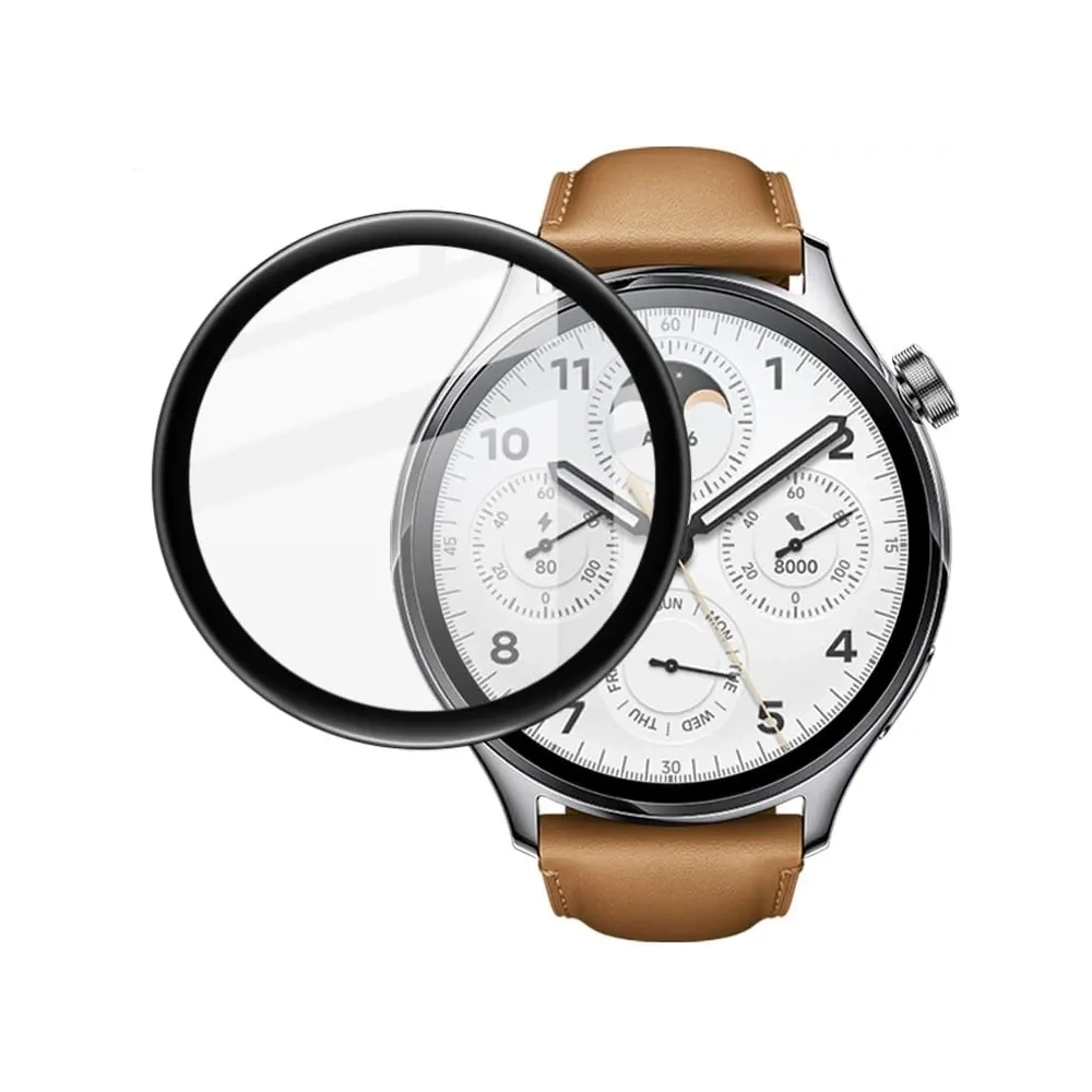 Hurtownia GSM - Sklo hybridní Bizon Glass Watch Edge Hybrid pro Xiaomi Watch S1 Pro černé - BIZ2380 - {ean13} - Hurt