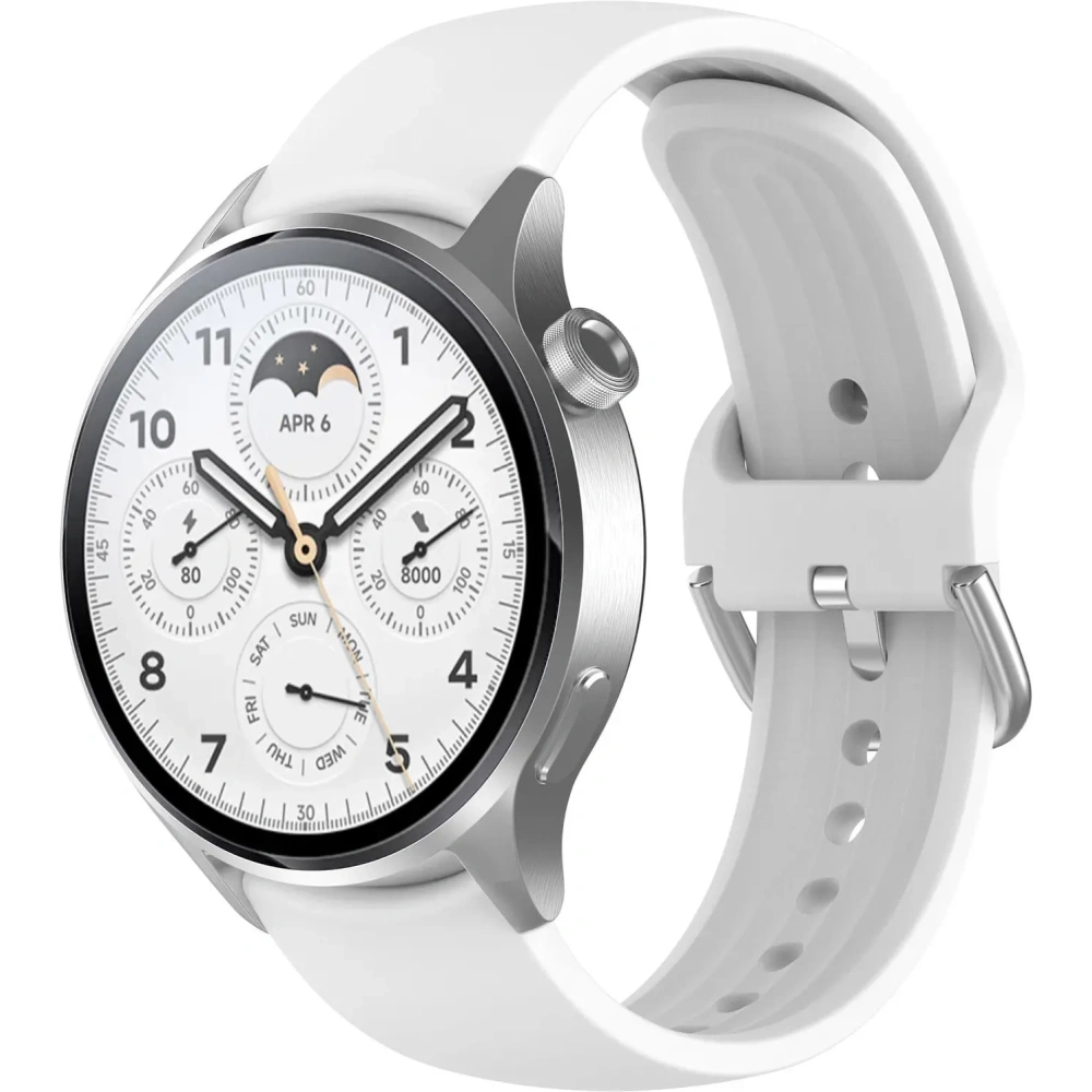 Wholesale Bizon Strap Watch Silicone Pro Xiaomi Watch S1 Pro white - BIZ2382 - {ean13} - Hurt
