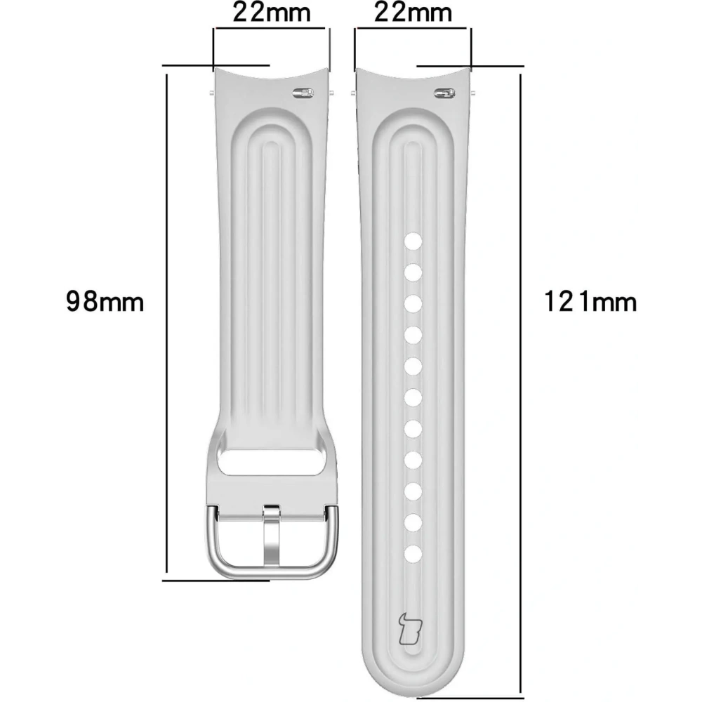 Wholesale Bizon Strap Watch Silicone Pro Xiaomi Watch S1 Pro white - BIZ2382 - {ean13} - Hurt
