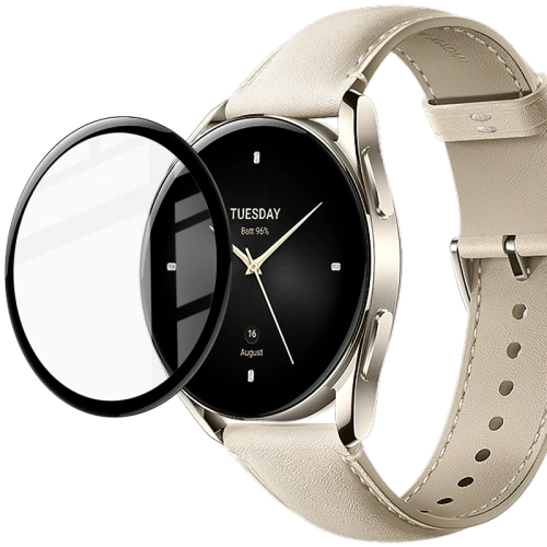 Szkło hartowane Bizon Glass Edge do Xiaomi Watch S2 42 mm czarne