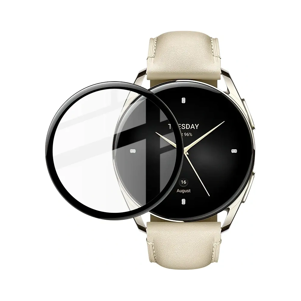 Wholesale Bizon Glass Edge Xiaomi Watch S2 42 mm black - BIZ2383 - {ean13} - Hurt