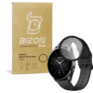 Hurtownia GSM - Bizon Glass Edge Xiaomi Ceas S2 46 mm negru - BIZ2384 - {ean13} - Hurt