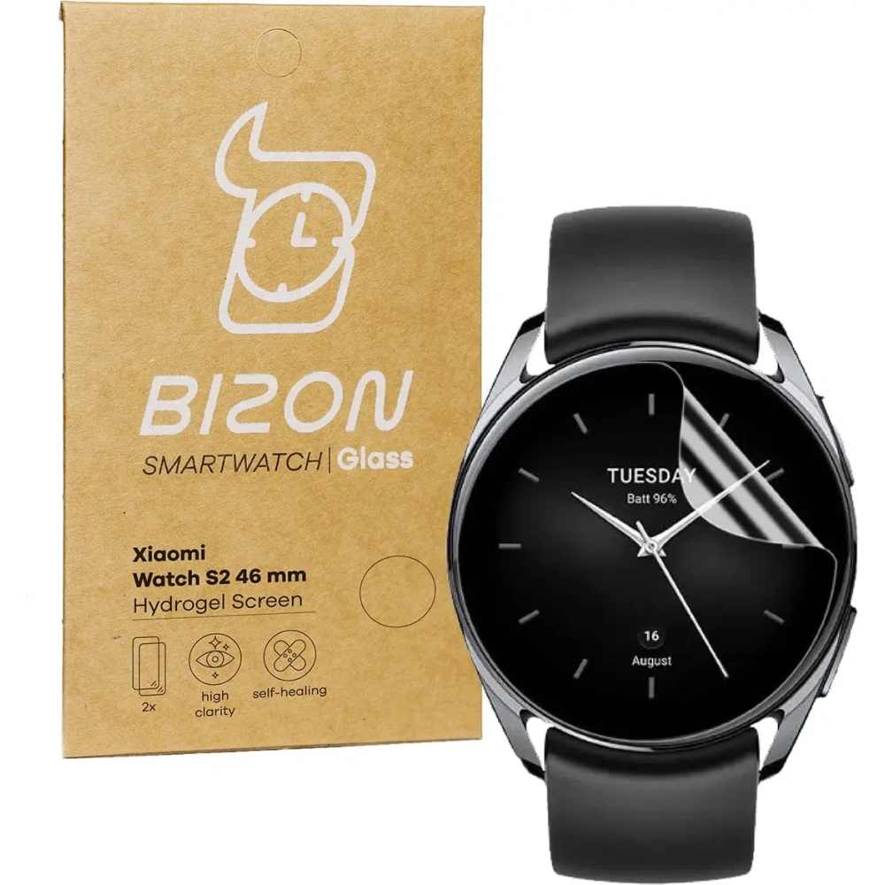 Wholesale Bizon Glass Hydrogel Xiaomi Watch S2 46 mm [2 PACK] - BIZ2385 - {ean13} - Hurt