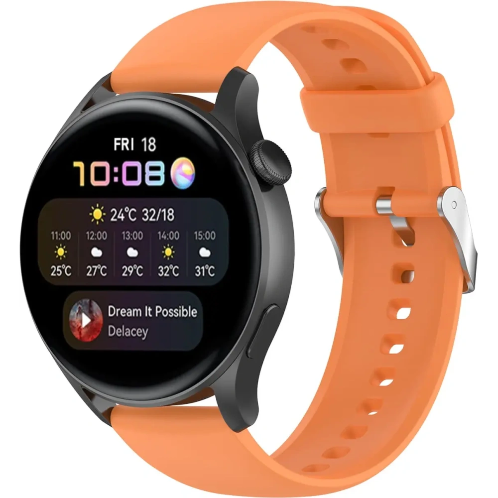 Hurtownia GSM - Pasek Bizon Strap Watch Silicone Pro do Huawei Watch 4 46 mm pomarańczowy - BIZ2388 - {ean13} - Hurt