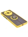 Hurtownia GSM - Etui z uchwytem na palec Bizon Case Hybrid Ring do Realme 11 Pro / 11 Pro+ przydymione z żółtą ramką - BIZ2389 - {ean13} - Hurt