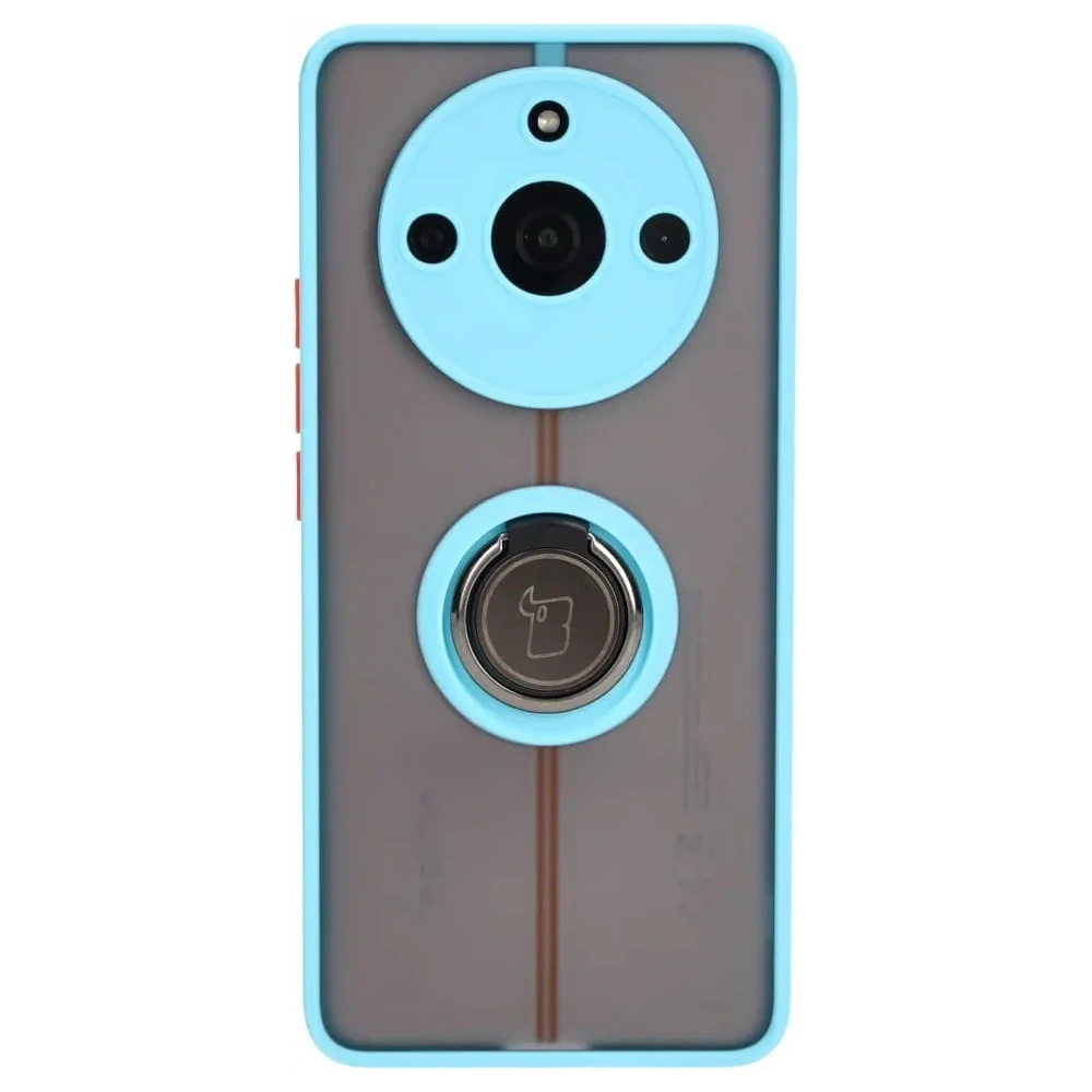 Hurtownia GSM - Bizon Case Hybrid Ring Realme 11 Pro / 11 Pro+ rauchig mit einem hellblauen Rahmen - BIZ2390 - {ean13} - Hurt