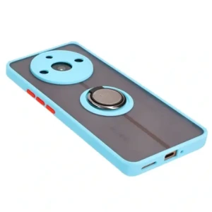 Hurtownia GSM - Bizon Case Hybrid Gyűrű Realme 11 Pro / 11 Pro+ füstös színben, világoskék kerettel - BIZ2390 - {ean13} - Hurt