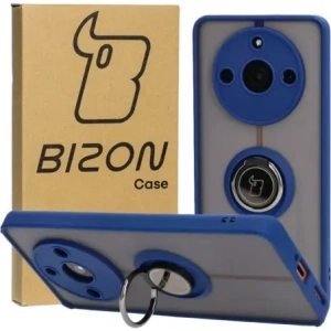 Hurtownia GSM - Bizon Case Hybrid Gyűrű Realme 11 Pro / 11 Pro+ füstös színben, tengerészkék kerettel - BIZ2393 - {ean13} - Hurt