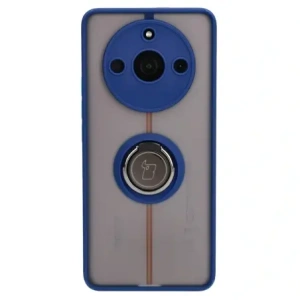 Hurtownia GSM - Bizon Case Hybrid Ring Realme 11 Pro / 11 Pro+ fumuriu cu un cadru bleu marin - BIZ2393 - {ean13} - Hurt