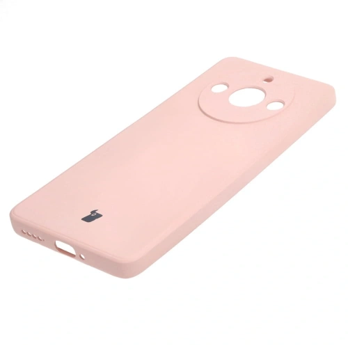 Etui Bizon Case Silicone Sq do Realme 11 Pro / 11 Pro+ jasnoróżowe
