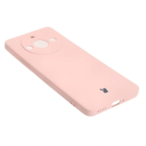 Etui Bizon Case Silicone Sq do Realme 11 Pro / 11 Pro+ jasnoróżowe