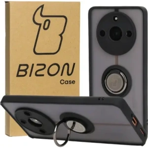 Hurtownia GSM - Bizon Case Hybrid Ring Realme 11 Pro / 11 Pro+ fumuriu cu un cadru negru - BIZ2395 - {ean13} - Hurt