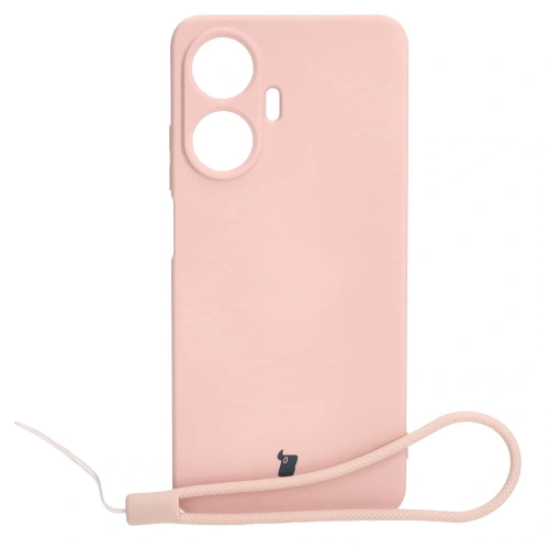 Etui Bizon Case Silicone do Realme C55 jasnoróżowe