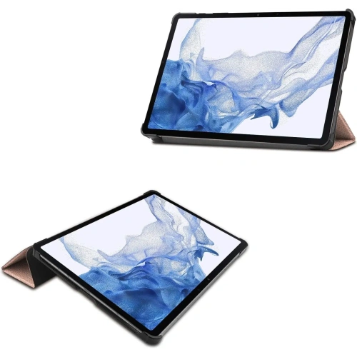 Etui Bizon Case Tab Croc do Samsung Galaxy Tab S9 różowozłote